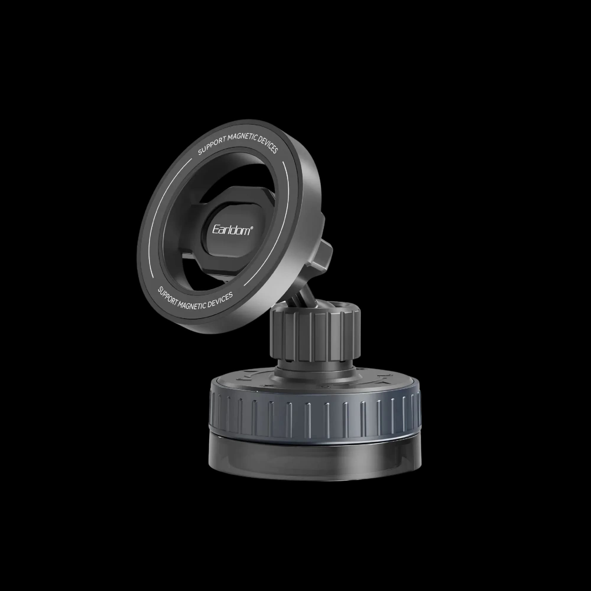 Earldom EH60 Magnetic Car Holder – Strong magnet, 360° rotation, dashboard/vent mount.
