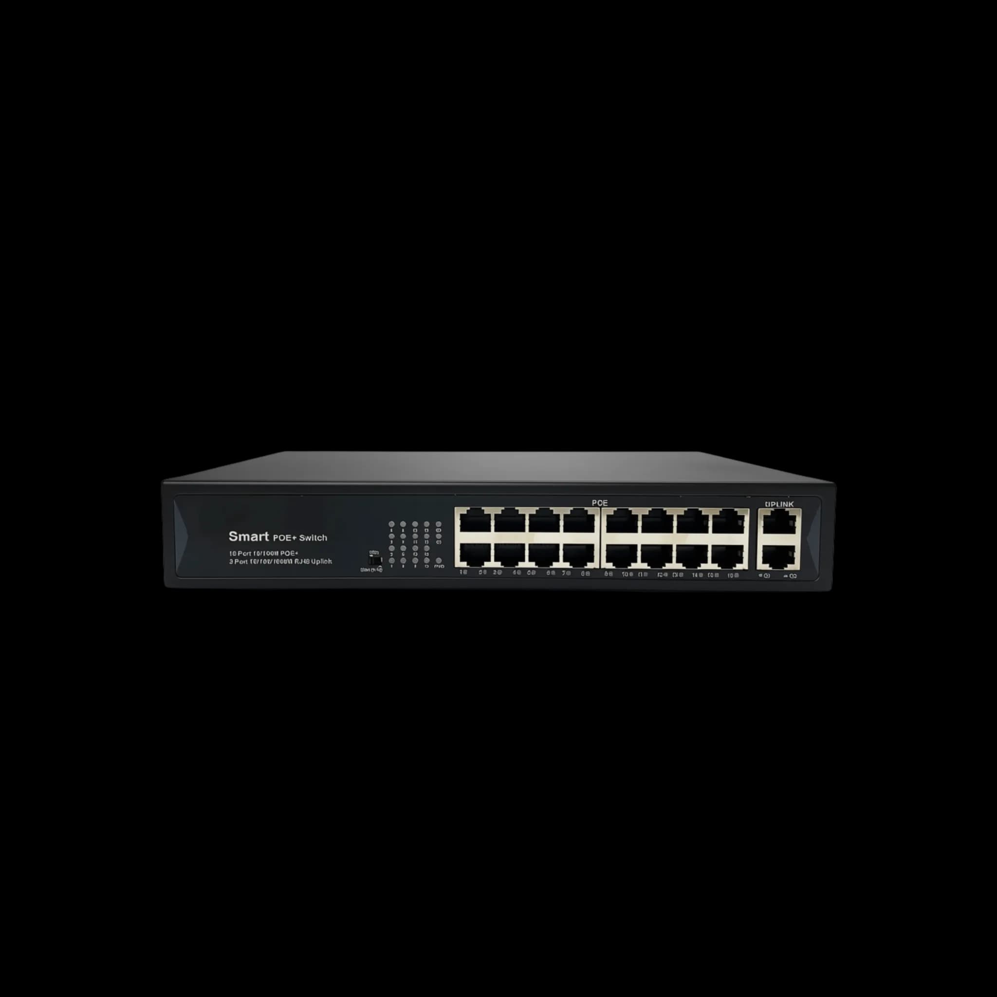 POE SWITCH 10/100/1000 HX-X0803PEG 200W 16 PORT POE + 2 FAST + 2 SFP